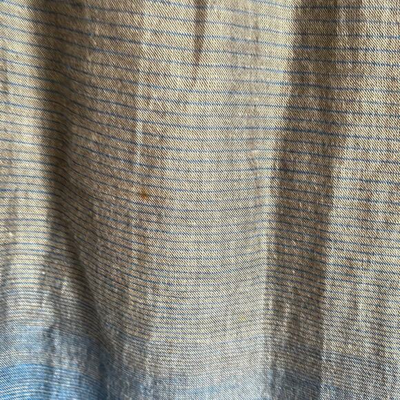 Vince linen cotton blend striped A line skirt with pockets sz 6 - Picture 7 of 9